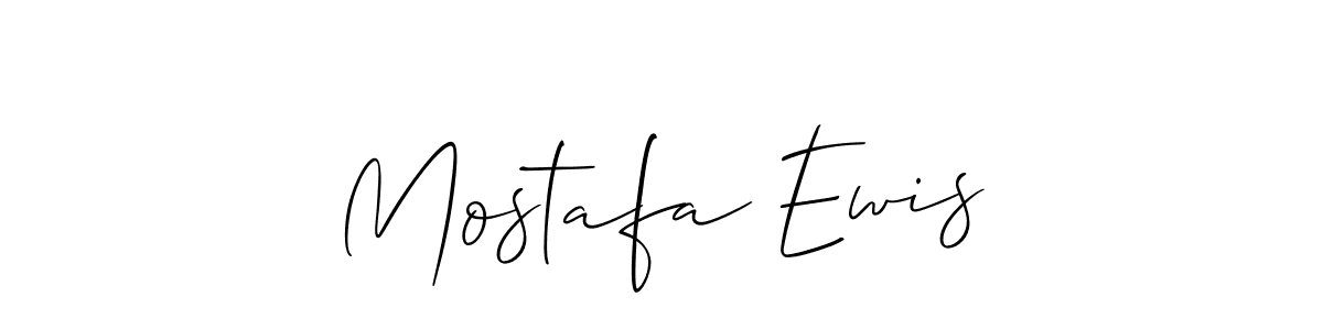 How to make Mostafa Ewis name signature. Use Allison_Script style for creating short signs online. This is the latest handwritten sign. Mostafa Ewis signature style 2 images and pictures png