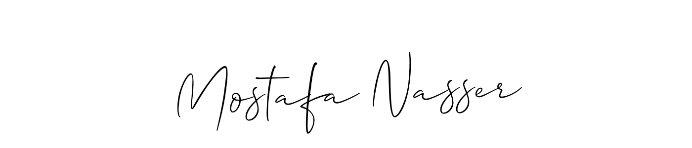 if you are searching for the best signature style for your name Mostafa Nasser. so please give up your signature search. here we have designed multiple signature styles  using Allison_Script. Mostafa Nasser signature style 2 images and pictures png