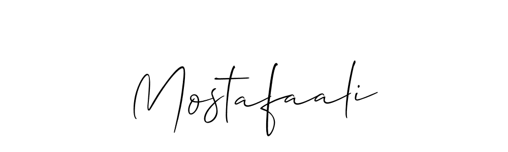 Also we have Mostafaali name is the best signature style. Create professional handwritten signature collection using Allison_Script autograph style. Mostafaali signature style 2 images and pictures png