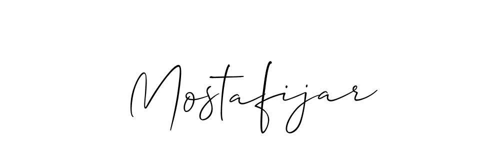 Make a beautiful signature design for name Mostafijar. With this signature (Allison_Script) style, you can create a handwritten signature for free. Mostafijar signature style 2 images and pictures png