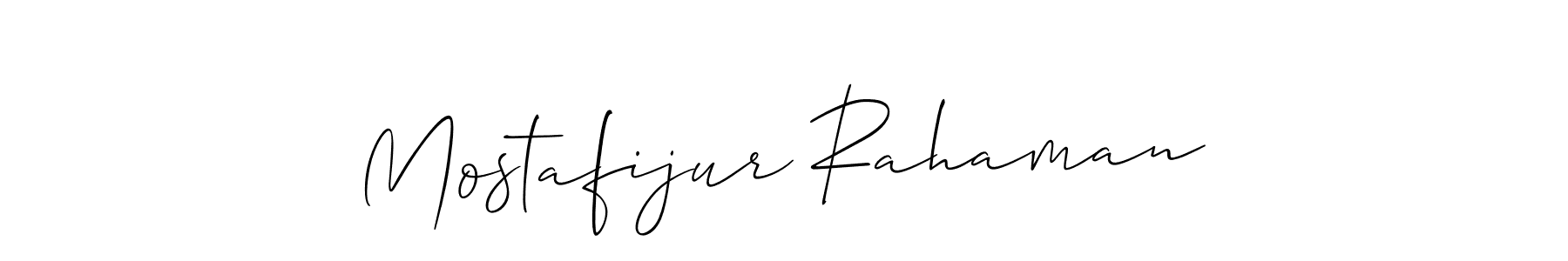 Design your own signature with our free online signature maker. With this signature software, you can create a handwritten (Allison_Script) signature for name Mostafijur Rahaman. Mostafijur Rahaman signature style 2 images and pictures png