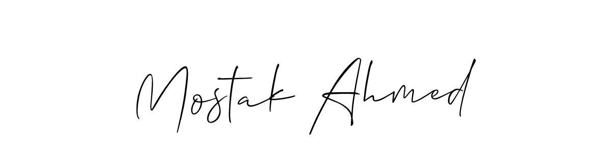 Make a beautiful signature design for name Mostak Ahmed. Use this online signature maker to create a handwritten signature for free. Mostak Ahmed signature style 2 images and pictures png