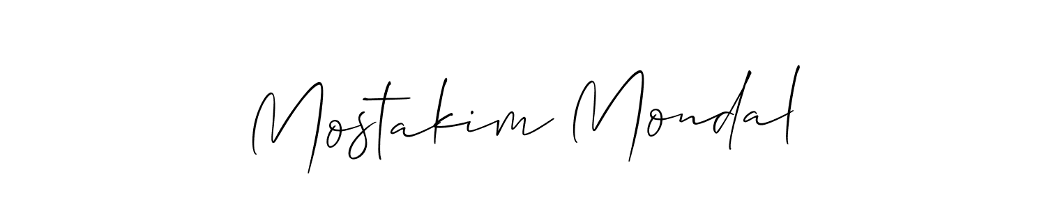 Also we have Mostakim Mondal name is the best signature style. Create professional handwritten signature collection using Allison_Script autograph style. Mostakim Mondal signature style 2 images and pictures png