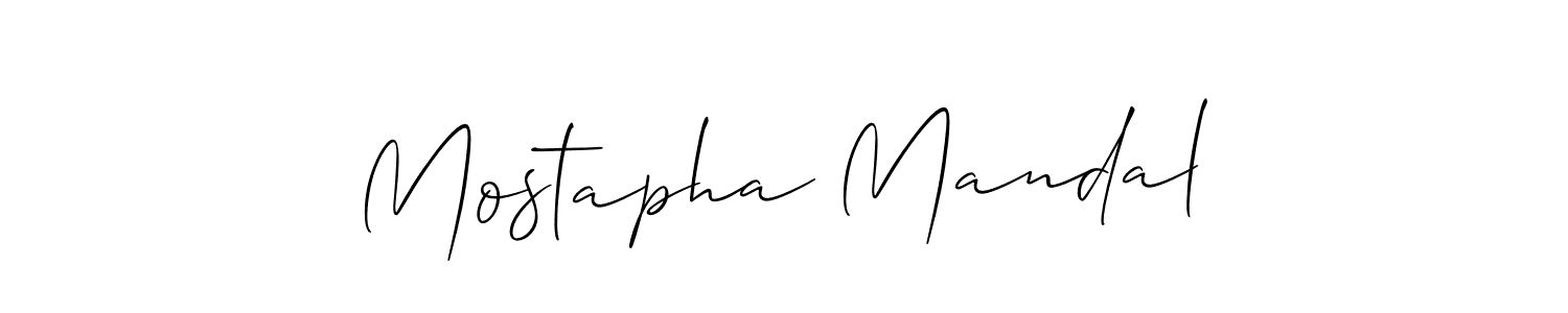 How to Draw Mostapha Mandal signature style? Allison_Script is a latest design signature styles for name Mostapha Mandal. Mostapha Mandal signature style 2 images and pictures png