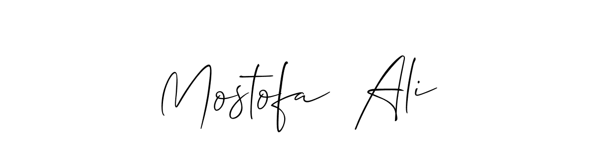 How to Draw Mostofa  Ali signature style? Allison_Script is a latest design signature styles for name Mostofa  Ali. Mostofa  Ali signature style 2 images and pictures png