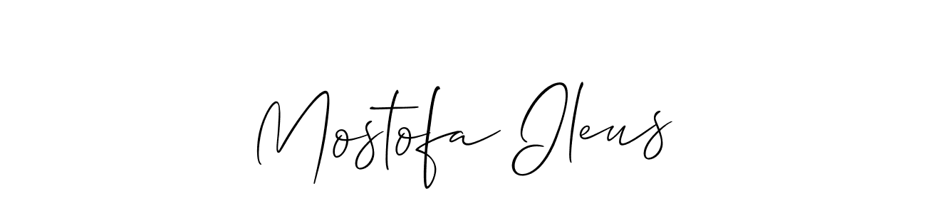 Make a short Mostofa Ileus signature style. Manage your documents anywhere anytime using Allison_Script. Create and add eSignatures, submit forms, share and send files easily. Mostofa Ileus signature style 2 images and pictures png