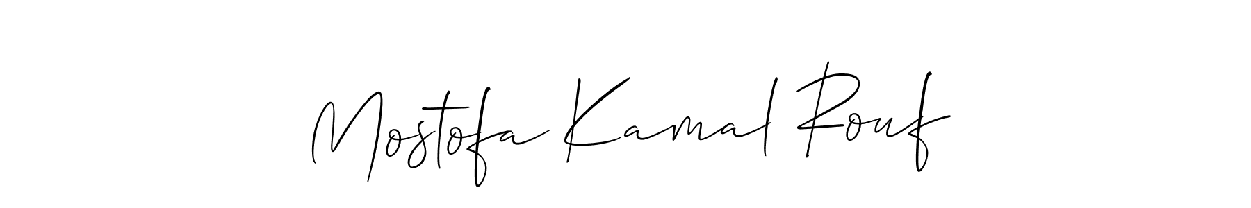 Also You can easily find your signature by using the search form. We will create Mostofa Kamal Rouf name handwritten signature images for you free of cost using Allison_Script sign style. Mostofa Kamal Rouf signature style 2 images and pictures png