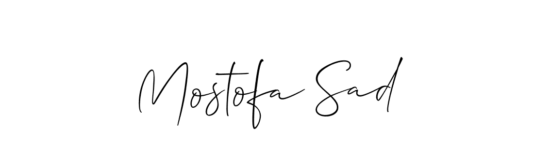 Best and Professional Signature Style for Mostofa Sad. Allison_Script Best Signature Style Collection. Mostofa Sad signature style 2 images and pictures png