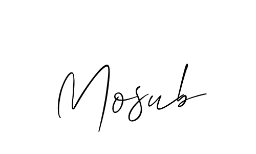 How to make Mosub name signature. Use Allison_Script style for creating short signs online. This is the latest handwritten sign. Mosub signature style 2 images and pictures png