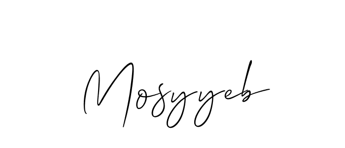 Allison_Script is a professional signature style that is perfect for those who want to add a touch of class to their signature. It is also a great choice for those who want to make their signature more unique. Get Mosyyeb name to fancy signature for free. Mosyyeb signature style 2 images and pictures png