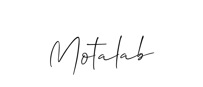 Make a short Motalab signature style. Manage your documents anywhere anytime using Allison_Script. Create and add eSignatures, submit forms, share and send files easily. Motalab signature style 2 images and pictures png