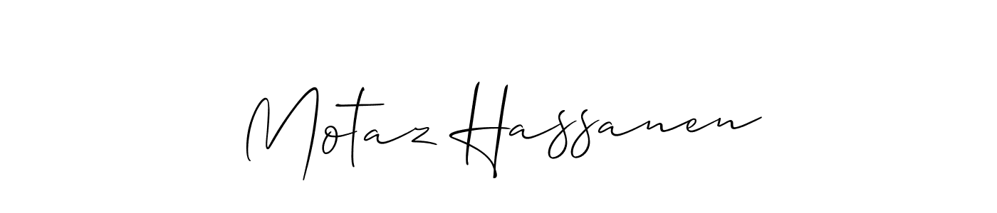 Best and Professional Signature Style for Motaz Hassanen. Allison_Script Best Signature Style Collection. Motaz Hassanen signature style 2 images and pictures png