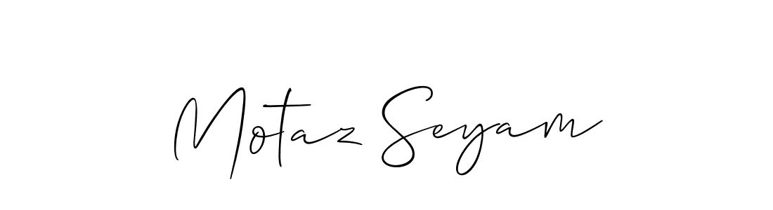 How to Draw Motaz Seyam signature style? Allison_Script is a latest design signature styles for name Motaz Seyam. Motaz Seyam signature style 2 images and pictures png
