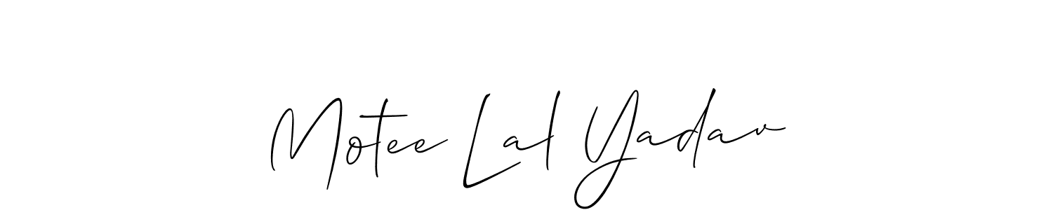 You can use this online signature creator to create a handwritten signature for the name Motee Lal Yadav. This is the best online autograph maker. Motee Lal Yadav signature style 2 images and pictures png