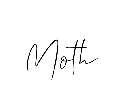 Create a beautiful signature design for name Moth. With this signature (Allison_Script) fonts, you can make a handwritten signature for free. Moth signature style 2 images and pictures png