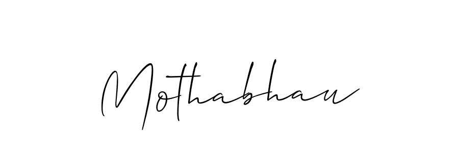 Make a beautiful signature design for name Mothabhau. With this signature (Allison_Script) style, you can create a handwritten signature for free. Mothabhau signature style 2 images and pictures png