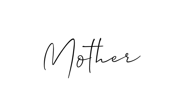 Allison_Script is a professional signature style that is perfect for those who want to add a touch of class to their signature. It is also a great choice for those who want to make their signature more unique. Get Mother name to fancy signature for free. Mother signature style 2 images and pictures png