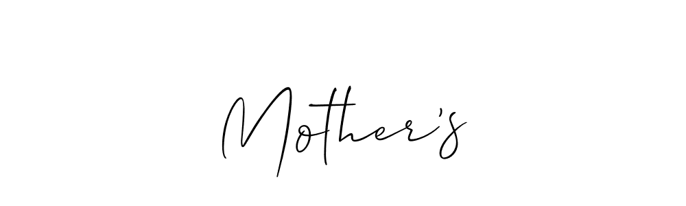 if you are searching for the best signature style for your name Mother’s. so please give up your signature search. here we have designed multiple signature styles  using Allison_Script. Mother’s signature style 2 images and pictures png