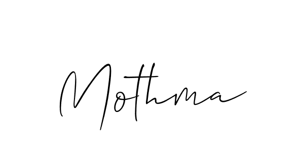 How to make Mothma name signature. Use Allison_Script style for creating short signs online. This is the latest handwritten sign. Mothma signature style 2 images and pictures png