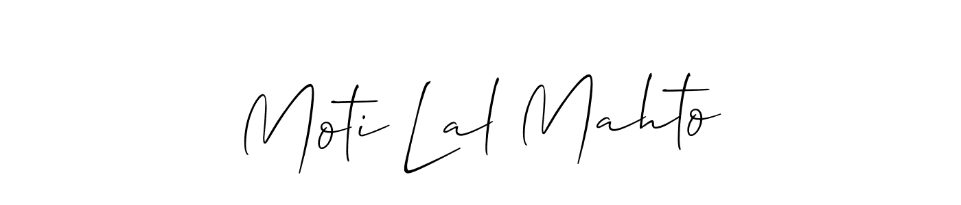 Design your own signature with our free online signature maker. With this signature software, you can create a handwritten (Allison_Script) signature for name Moti Lal Mahto. Moti Lal Mahto signature style 2 images and pictures png