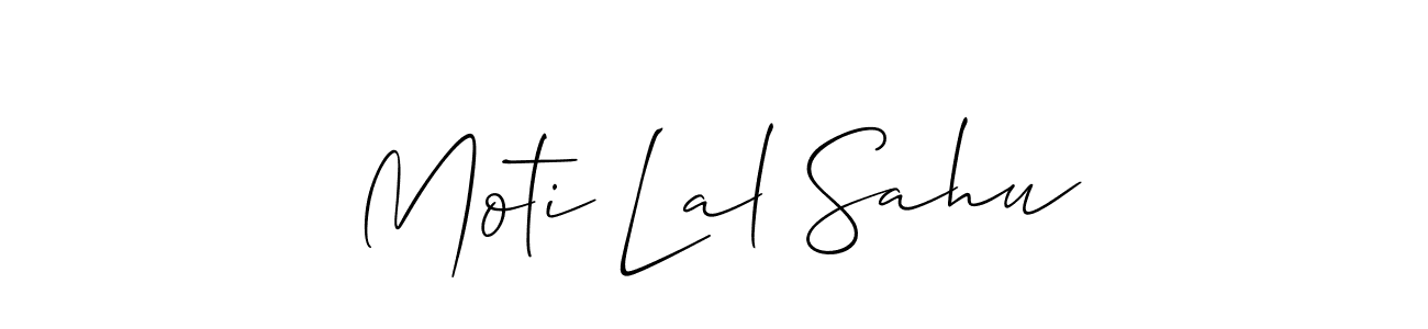 Moti Lal Sahu stylish signature style. Best Handwritten Sign (Allison_Script) for my name. Handwritten Signature Collection Ideas for my name Moti Lal Sahu. Moti Lal Sahu signature style 2 images and pictures png