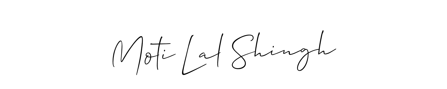Moti Lal Shingh stylish signature style. Best Handwritten Sign (Allison_Script) for my name. Handwritten Signature Collection Ideas for my name Moti Lal Shingh. Moti Lal Shingh signature style 2 images and pictures png