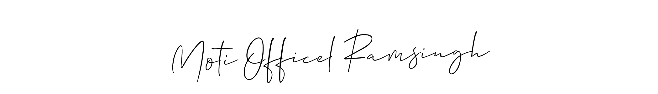 Best and Professional Signature Style for Moti Officel Ramsingh. Allison_Script Best Signature Style Collection. Moti Officel Ramsingh signature style 2 images and pictures png