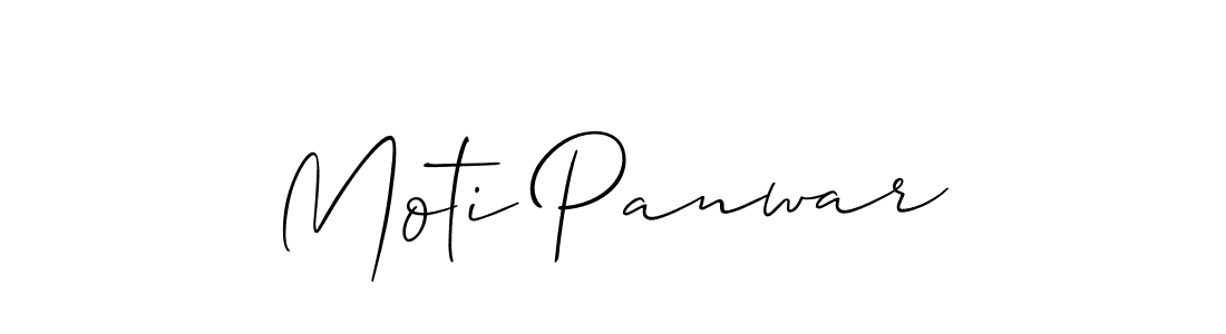 Use a signature maker to create a handwritten signature online. With this signature software, you can design (Allison_Script) your own signature for name Moti Panwar. Moti Panwar signature style 2 images and pictures png