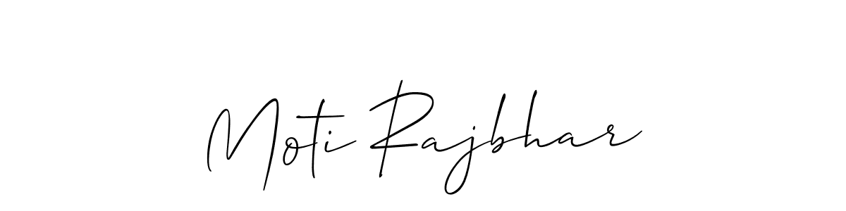 Also we have Moti Rajbhar name is the best signature style. Create professional handwritten signature collection using Allison_Script autograph style. Moti Rajbhar signature style 2 images and pictures png