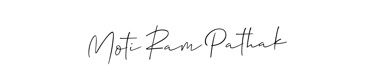Moti Ram Pathak stylish signature style. Best Handwritten Sign (Allison_Script) for my name. Handwritten Signature Collection Ideas for my name Moti Ram Pathak. Moti Ram Pathak signature style 2 images and pictures png