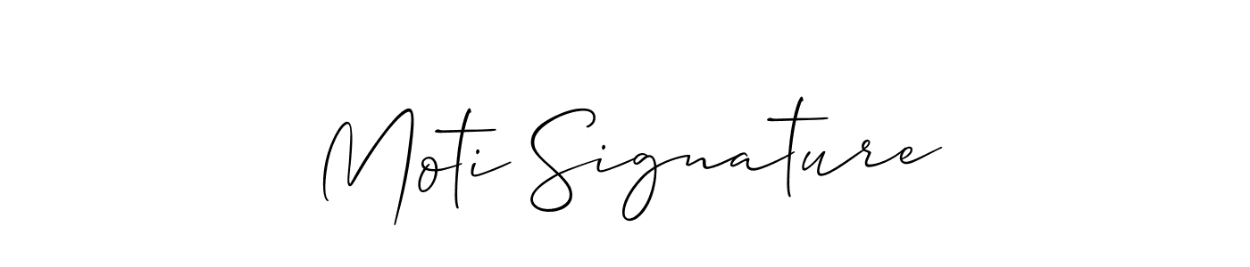 Also we have Moti Signature name is the best signature style. Create professional handwritten signature collection using Allison_Script autograph style. Moti Signature signature style 2 images and pictures png