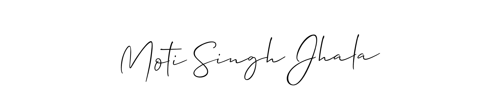 How to make Moti Singh Jhala signature? Allison_Script is a professional autograph style. Create handwritten signature for Moti Singh Jhala name. Moti Singh Jhala signature style 2 images and pictures png