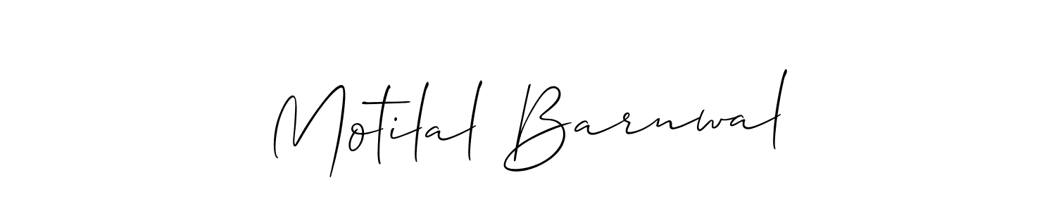 How to make Motilal Barnwal signature? Allison_Script is a professional autograph style. Create handwritten signature for Motilal Barnwal name. Motilal Barnwal signature style 2 images and pictures png