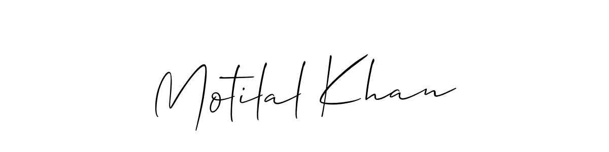 How to make Motilal Khan name signature. Use Allison_Script style for creating short signs online. This is the latest handwritten sign. Motilal Khan signature style 2 images and pictures png