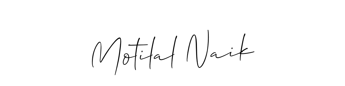 Similarly Allison_Script is the best handwritten signature design. Signature creator online .You can use it as an online autograph creator for name Motilal Naik. Motilal Naik signature style 2 images and pictures png