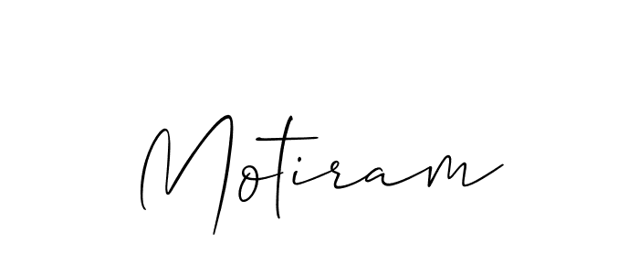 Create a beautiful signature design for name Motiram. With this signature (Allison_Script) fonts, you can make a handwritten signature for free. Motiram signature style 2 images and pictures png