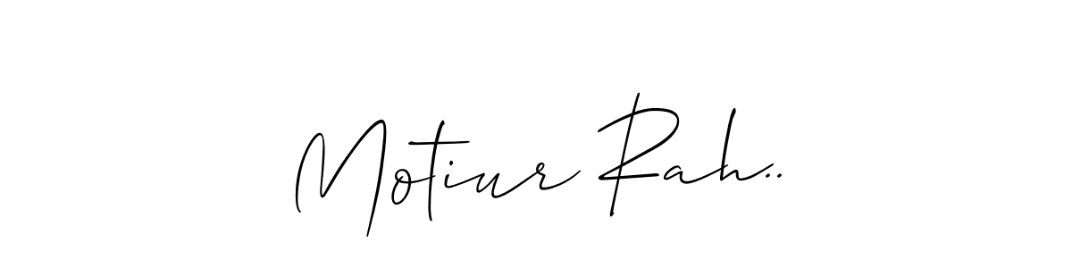 if you are searching for the best signature style for your name Motiur Rah... so please give up your signature search. here we have designed multiple signature styles  using Allison_Script. Motiur Rah.. signature style 2 images and pictures png