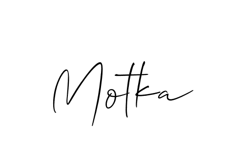 Also we have Motka name is the best signature style. Create professional handwritten signature collection using Allison_Script autograph style. Motka signature style 2 images and pictures png