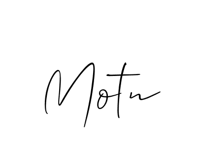 How to make Motn name signature. Use Allison_Script style for creating short signs online. This is the latest handwritten sign. Motn signature style 2 images and pictures png