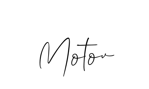 How to make Motov name signature. Use Allison_Script style for creating short signs online. This is the latest handwritten sign. Motov signature style 2 images and pictures png