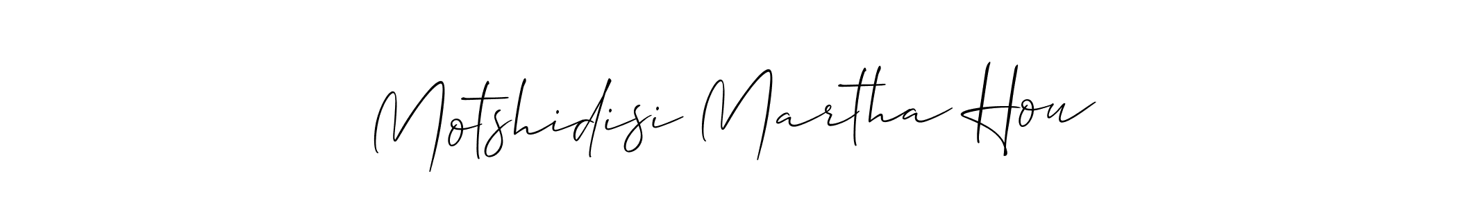How to make Motshidisi Martha Hou signature? Allison_Script is a professional autograph style. Create handwritten signature for Motshidisi Martha Hou name. Motshidisi Martha Hou signature style 2 images and pictures png