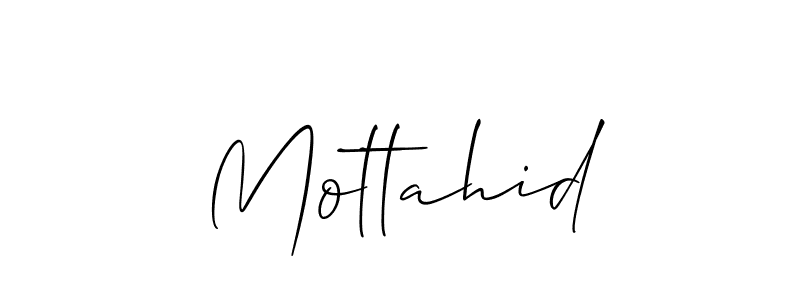 How to make Mottahid signature? Allison_Script is a professional autograph style. Create handwritten signature for Mottahid name. Mottahid signature style 2 images and pictures png