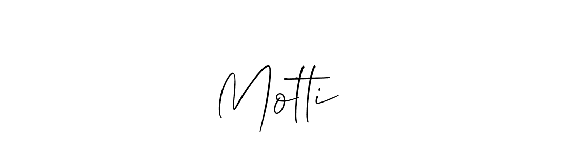 Similarly Allison_Script is the best handwritten signature design. Signature creator online .You can use it as an online autograph creator for name Motti♥️. Motti♥️ signature style 2 images and pictures png