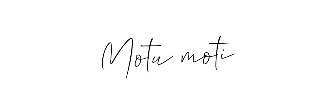 It looks lik you need a new signature style for name Motu❤moti. Design unique handwritten (Allison_Script) signature with our free signature maker in just a few clicks. Motu❤moti signature style 2 images and pictures png