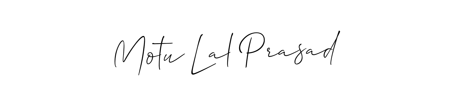 Similarly Allison_Script is the best handwritten signature design. Signature creator online .You can use it as an online autograph creator for name Motu Lal Prasad. Motu Lal Prasad signature style 2 images and pictures png