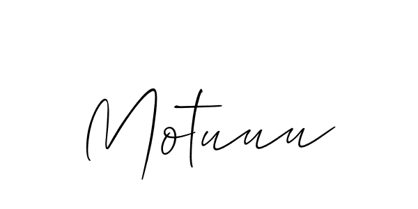 Make a beautiful signature design for name Motuuu. With this signature (Allison_Script) style, you can create a handwritten signature for free. Motuuu signature style 2 images and pictures png