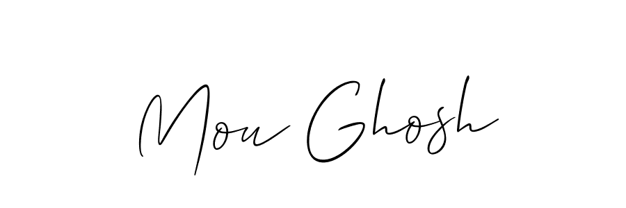 This is the best signature style for the Mou Ghosh name. Also you like these signature font (Allison_Script). Mix name signature. Mou Ghosh signature style 2 images and pictures png