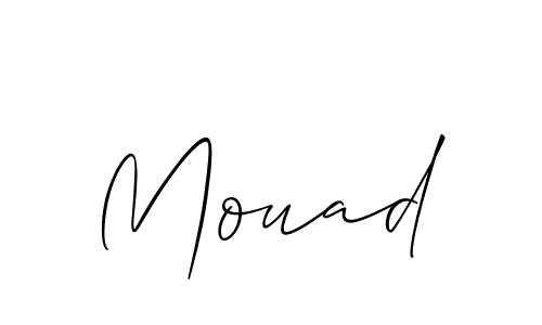 How to make Mouad signature? Allison_Script is a professional autograph style. Create handwritten signature for Mouad name. Mouad signature style 2 images and pictures png