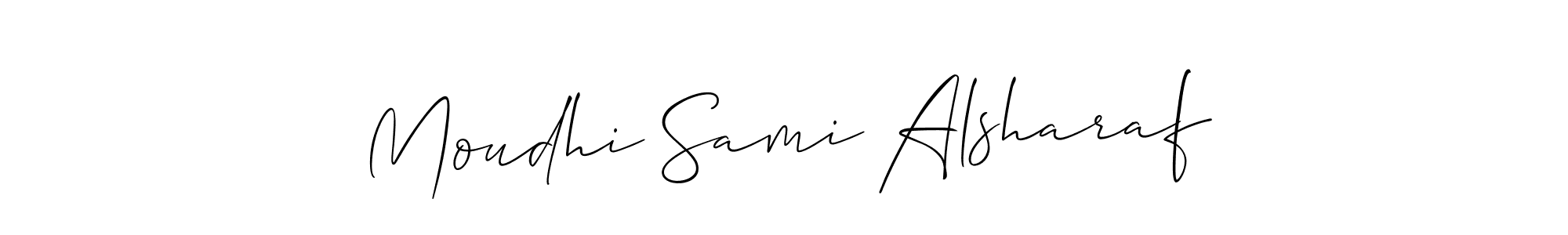 Design your own signature with our free online signature maker. With this signature software, you can create a handwritten (Allison_Script) signature for name Moudhi Sami Alsharaf. Moudhi Sami Alsharaf signature style 2 images and pictures png