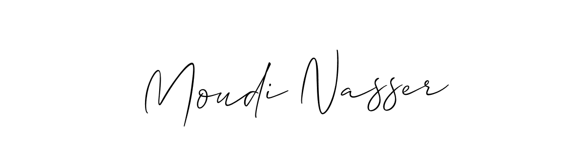 Make a short Moudi Nasser signature style. Manage your documents anywhere anytime using Allison_Script. Create and add eSignatures, submit forms, share and send files easily. Moudi Nasser signature style 2 images and pictures png